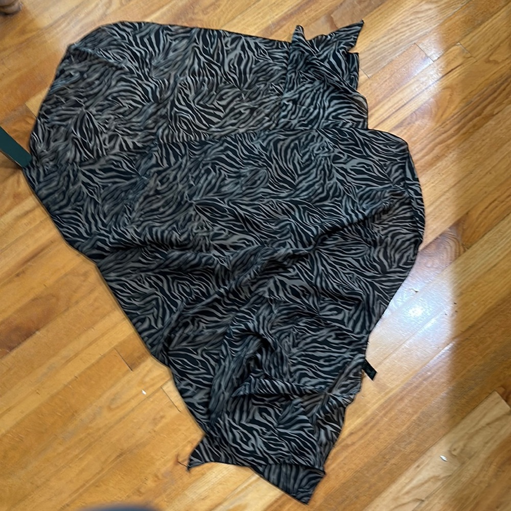 Animal print swim sarong